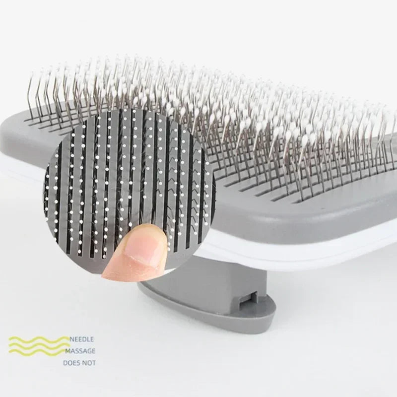 Pet Dog Hair Brush Cat Comb Grooming And Care Cat Brush Stainless