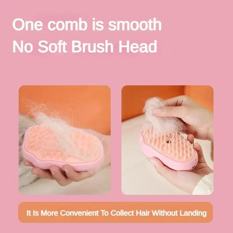3 in 1 Cat Comb Brush Electric Spray Cat Steam Brush Spray Cat Hair