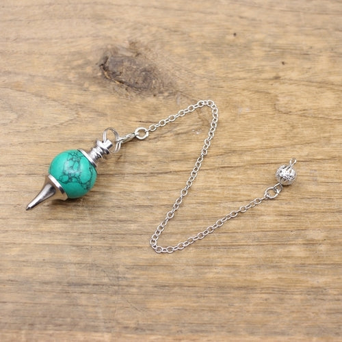 Natural Stone Radiesthesia Pendulum For Dowsing Spiritual Divination