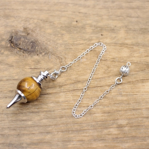 Natural Stone Radiesthesia Pendulum For Dowsing Spiritual Divination