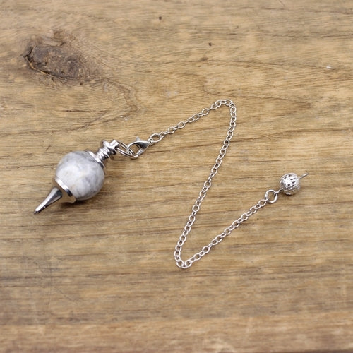 Natural Stone Radiesthesia Pendulum For Dowsing Spiritual Divination
