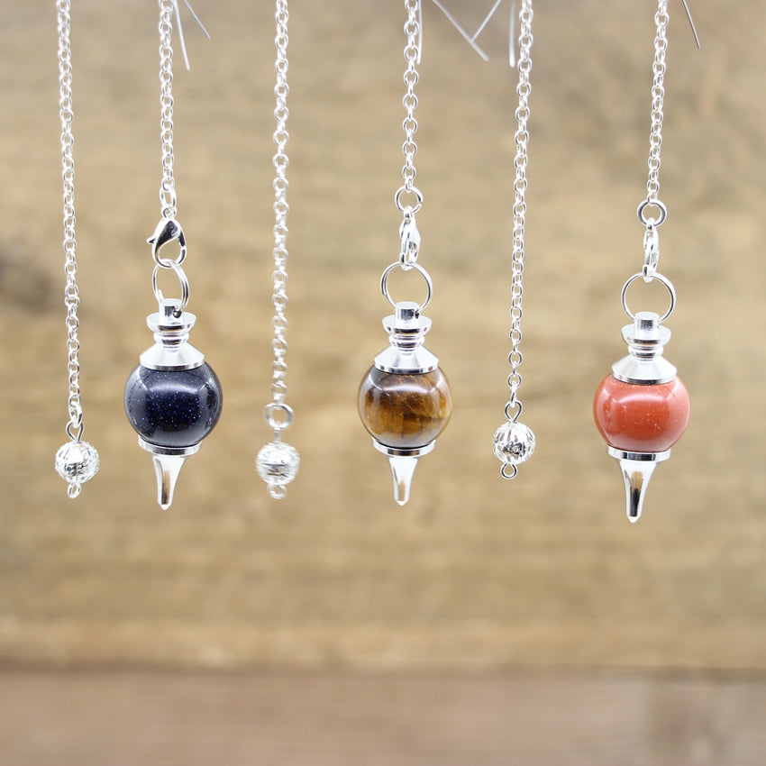 Natural Stone Radiesthesia Pendulum For Dowsing Spiritual Divination