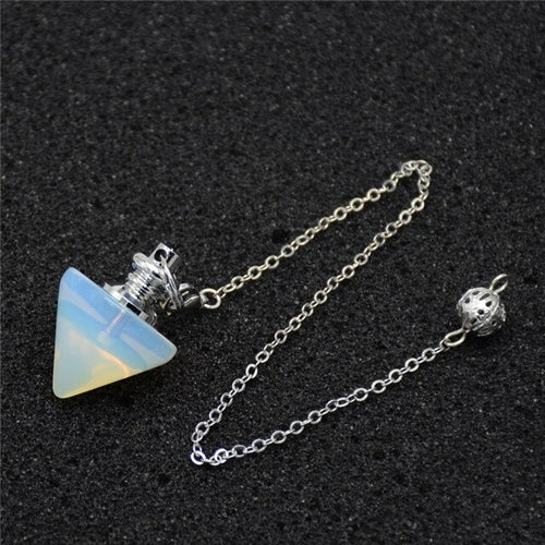 Divination Labradorite Pendulum | Pendulum Dowsing Natural Stone -