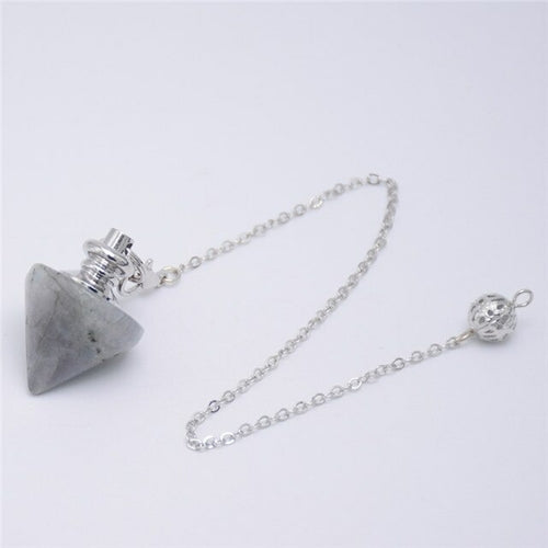 Divination Labradorite Pendulum | Pendulum Dowsing Natural Stone -