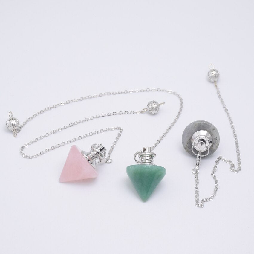Divination Labradorite Pendulum | Pendulum Dowsing Natural Stone -