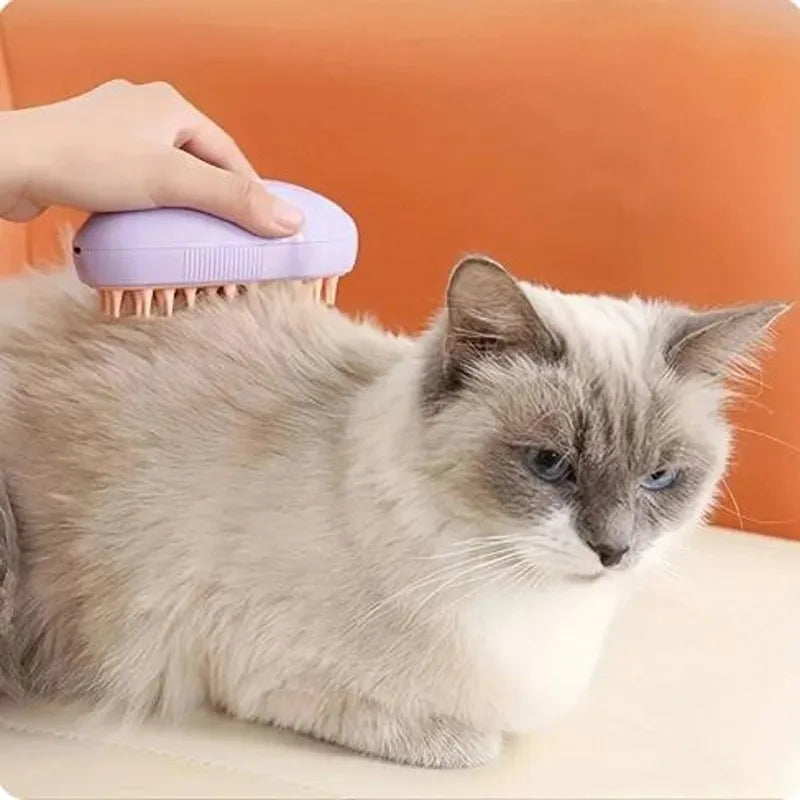 Cat Steam Brush Electric Spray Water Spray Kitten Pet Comb Soft