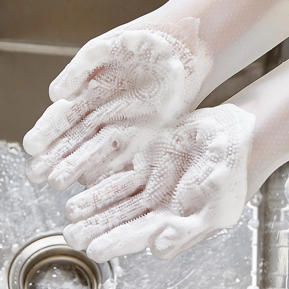 Pet Grooming Cleaning Gloves Dog Cat Bathing Shampoo Glove Scrubber