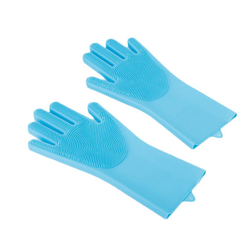 Pet Grooming Cleaning Gloves Dog Cat Bathing Shampoo Glove Scrubber