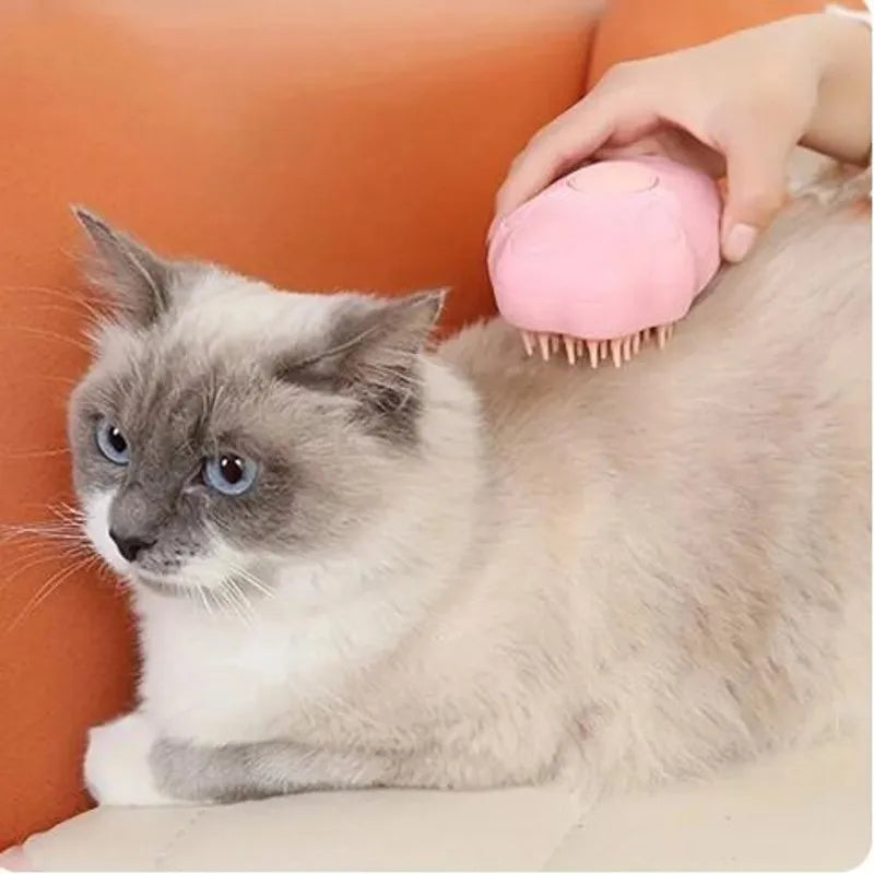 Cat Steam Brush Electric Spray Water Spray Kitten Pet Comb Soft