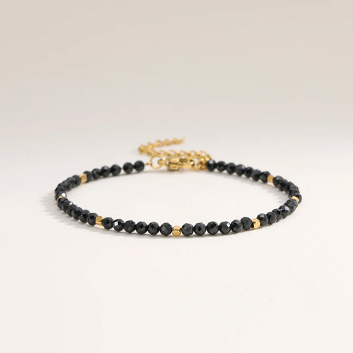 3mm Faceted African Turquoise Nature Stone Beaded Bracelet For Women