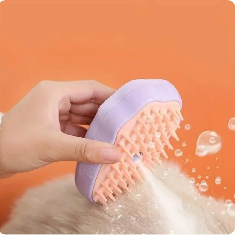 Cat Steam Brush Electric Spray Water Spray Kitten Pet Comb Soft
