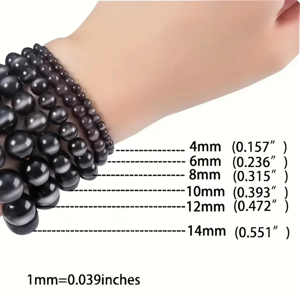 Natural Stone Crystal Beads Semi Precious Women's Bracelet Amethyst