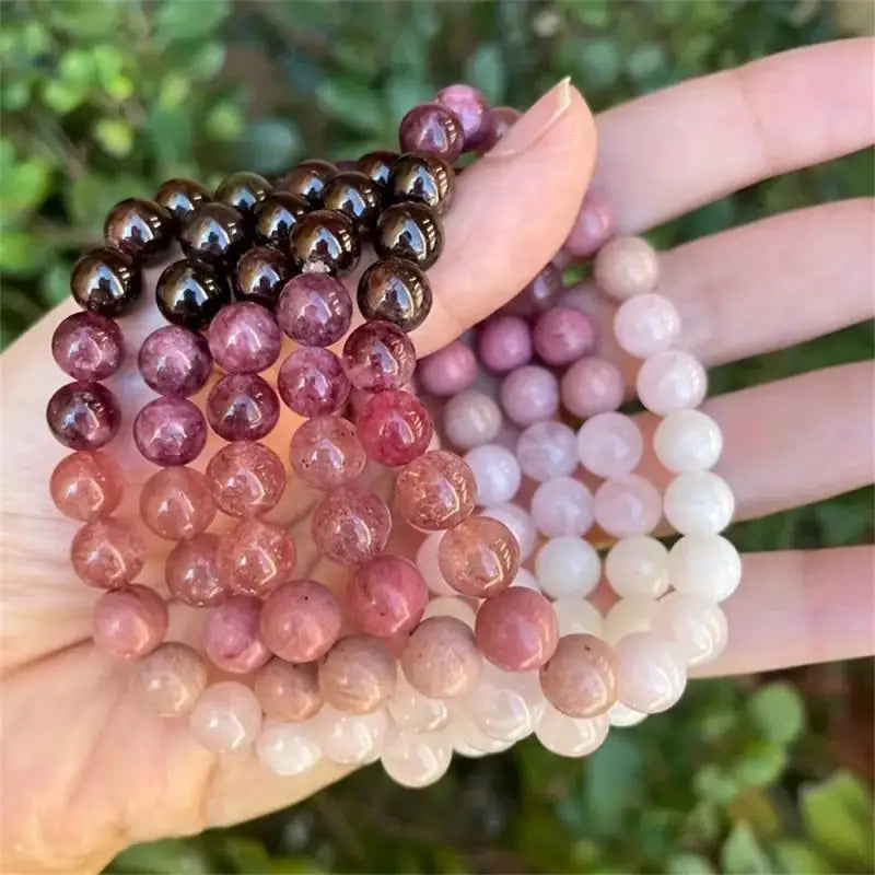 pink Amethyst Bracelet cubic self love braclet couple love gifts